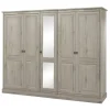 Meubar - Kleerkast Kent - K5S1 - K540 - Millenium oak light - 259x213x61cm | Belga Meubelen Hot