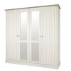 Meubar - Kleerkast York - K4S2 - K467 - Lariks/Kristal eik licht bruin - 212x213x61cm | Belga Meubelen Clearance