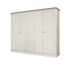 Meubar - Kleerkast York - K5 - K467 - Lariks/Kristal eik licht bruin - 259x213x61cm | Belga Meubelen Hot