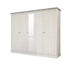 Meubar - Kleerkast York - K5S1 - K467 - Lariks/Kristal eik licht bruin - 259x213x61cm | Belga Meubelen Online