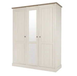 Meubar - Kleerkast York - K3S1 - K467 - Lariks/Kristal eik licht bruin - 171x213x61cm | Belga Meubelen Discount
