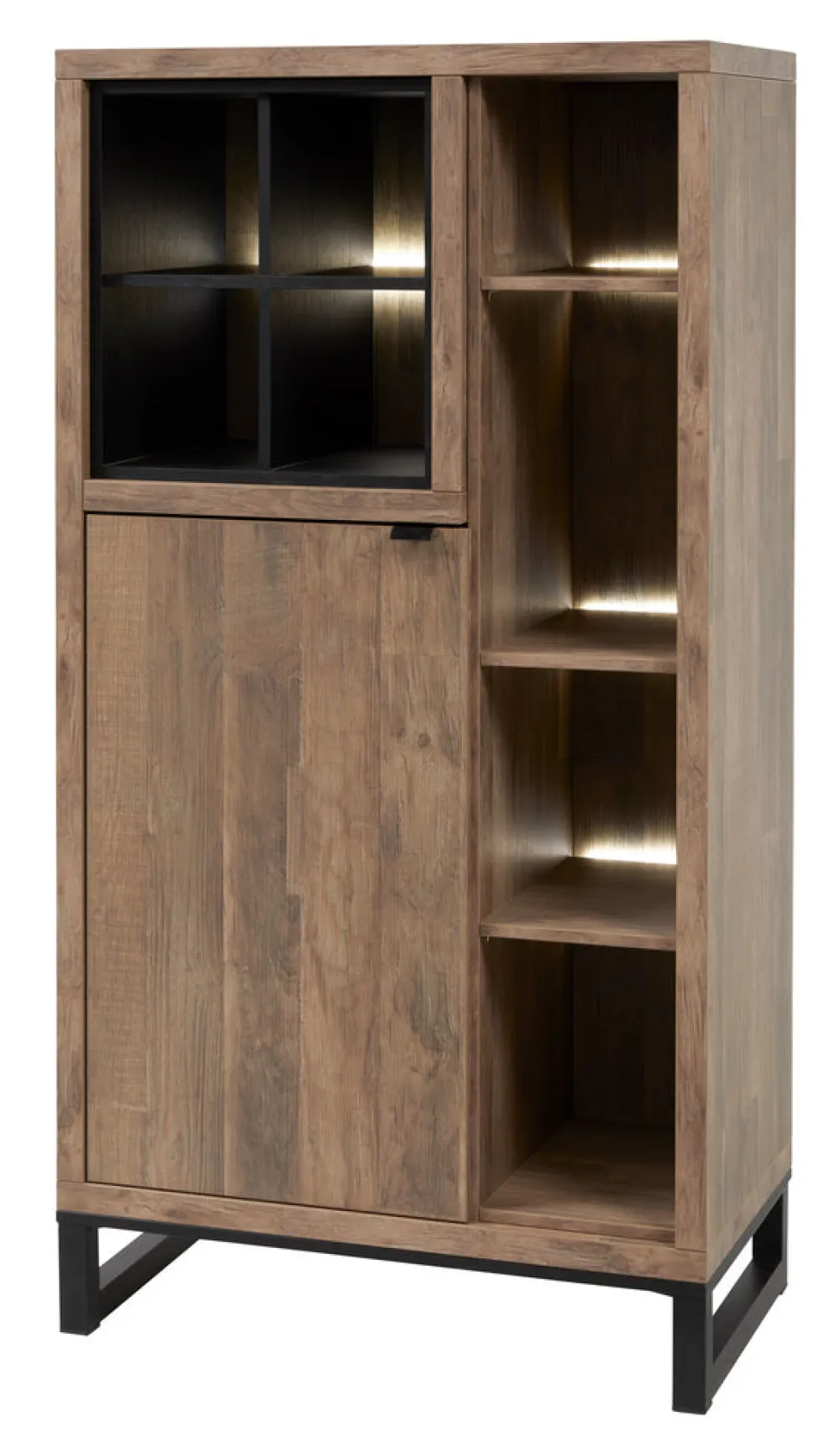 meubar__kolomkast__jaipur_0.webp Meubar - Kolomkast Jaipur - KB6L - K671 - Old teak/Matt black - 834x162x50cm | Belga Meubelen Hot