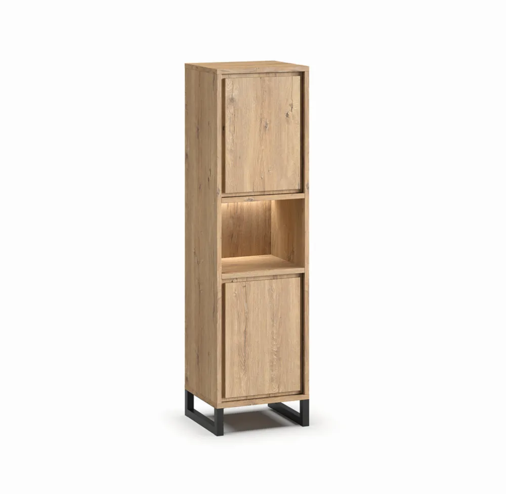 meubar__kolomkast_natural_0-1.webp Meubar - Kolomkast Natural - KB1R - K545 - Millenium Eik - 56x202x49cm | Belga Meubelen Discount