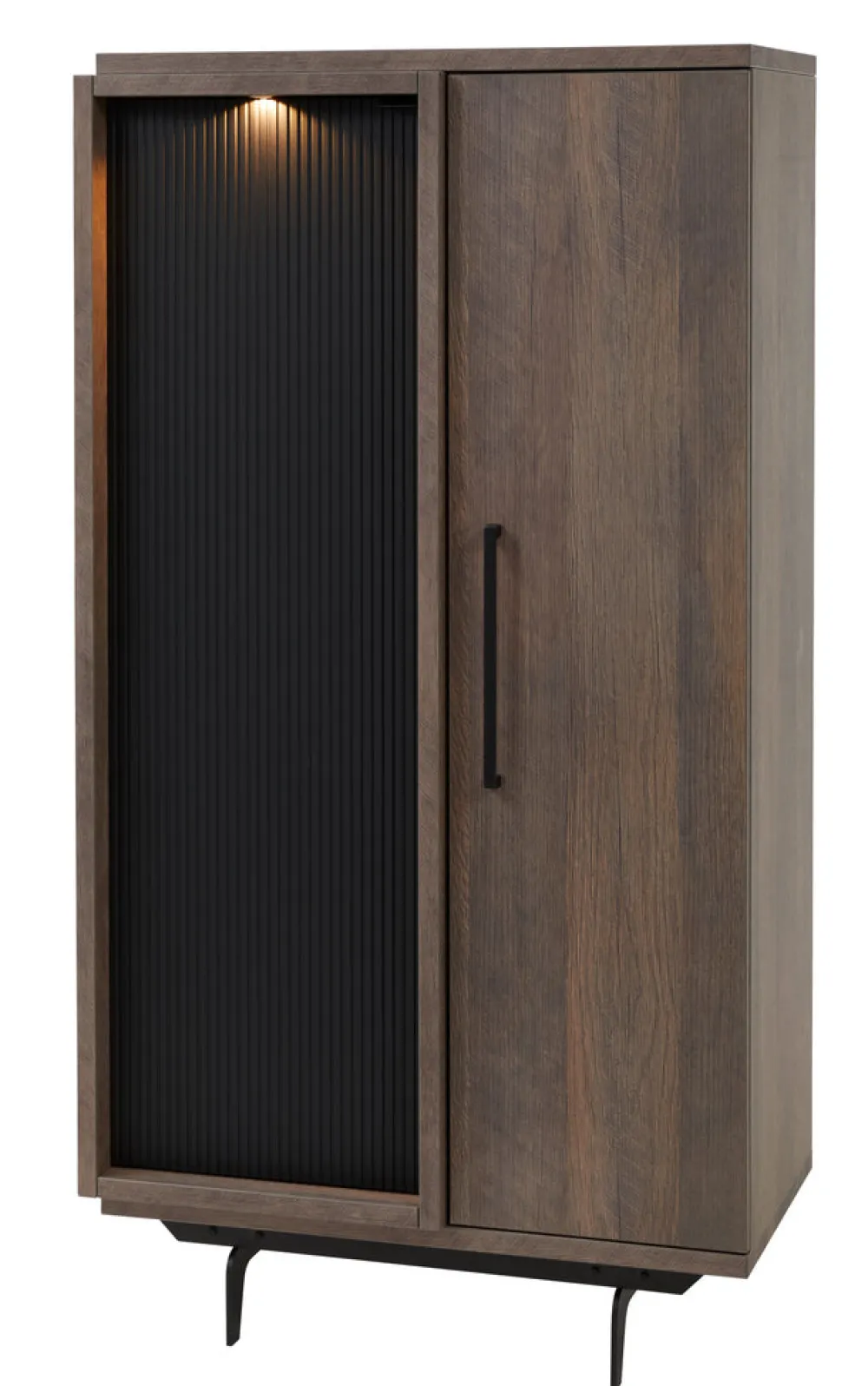 meubar__kolomkast_trentin_0-6.webp Meubar - Kolomkast Trentino - KB6R - K677 - Golden oak/Matt black - 875x167x50cm | Belga Meubelen Hot