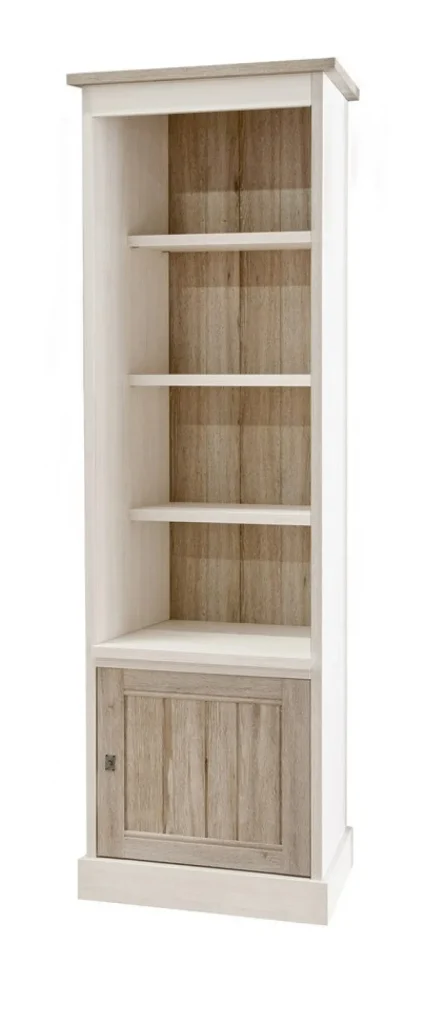 Meubar - Kolomkast York - KB2 - K499 - Lariks/Kristal eik licht bruin - 670x212x50cm | Belga Meubelen Online