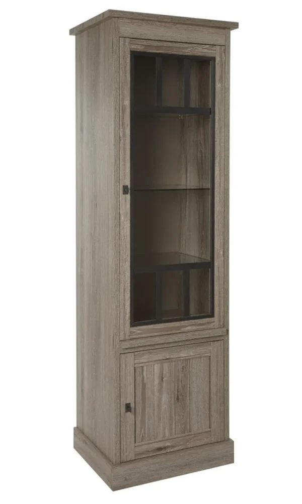 Meubar - Kolomkast York - KVR1 - K550 - Crystal oak light - 670x212x50cm | Belga Meubelen New