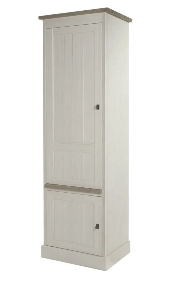 Meubar - Kolomkast York - KB1L - K467 - Lariks/Kristal eik licht bruin - 670x212x50cm | Belga Meubelen Outlet