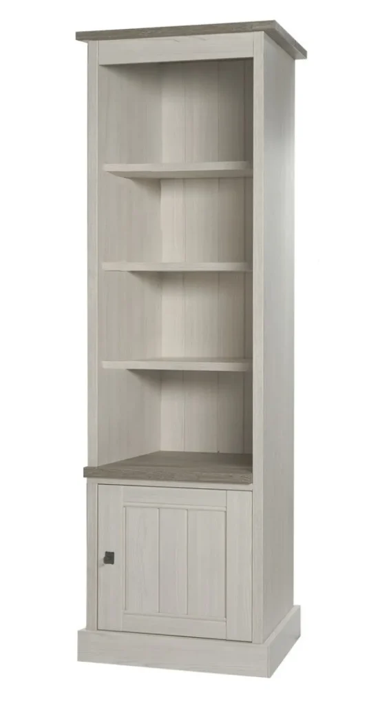 Meubar - Kolomkast York - KB2 - K467 - Lariks/Kristal eik licht bruin - 670x212x50cm | Belga Meubelen Sale