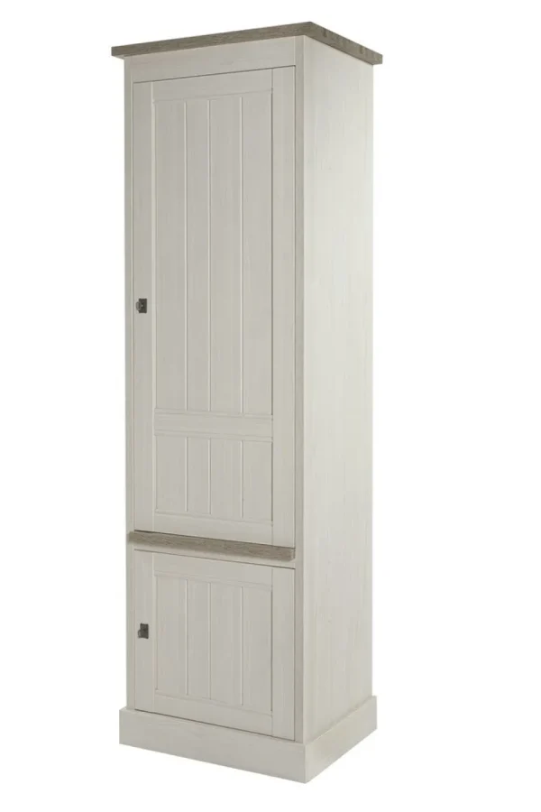 Meubar - Kolomkast York - KB1R - K467 - Lariks/Kristal eik licht bruin - 670x212x50cm | Belga Meubelen New