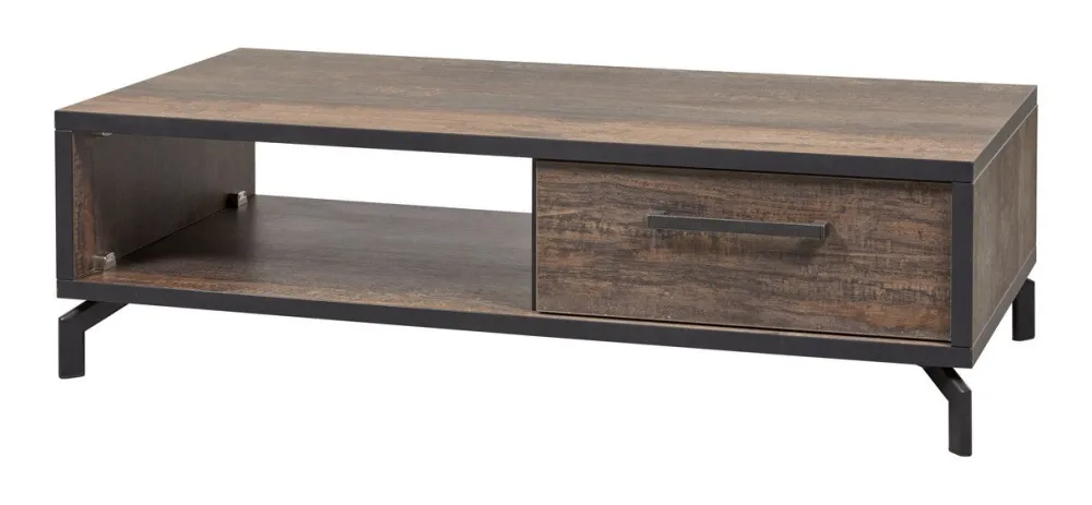 meubar__salontafel__kuta__0.webp Meubar - Salontafel Kuta - T13 - K647 - Donker scheepshout/Zwart - 135x42x68cm | Belga Meubelen Hot