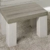 Meubar - Salontafel York - HT1LL80-K465-K550 - Lariks/Kristal eik licht bruin - 68x40x68cm | Belga Meubelen Discount