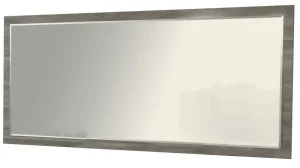 Meubar - Spiegel Mali - SP2 - K538 - Millenium Eik Donker Bruin/Imitatie staal - 209x91x2cm | Belga Meubelen Online