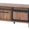 Meubar - TV-meubel Alcatraz - TV6 - K671 - Old teak/Matt black - 122x61x50cm | Belga Meubelen Clearance