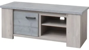 Meubar - TV-meubel Courtrai - TV6 - K540B - Millenium eik licht grijs - 140x54x50cm | Belga Meubelen Hot