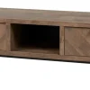 Meubar - TV-meubel Jaipur - TV7 - K671V - Old teak (Fishbone doors)/Matt Black - 159x48x50cm | Belga Meubelen Best