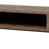 Meubar - TV-meubel Jaipur - TV8 - K671V - Old teak (Fishbone doors)/Matt Black - 207x48x50cm | Belga Meubelen Best
