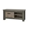 Meubar - TV-Meubel Mali - TV6 - K538 - Millenium Eik Donker Bruin/Imitatie staal - 129x59x50cm | Belga Meubelen New
