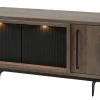 Meubar - TV-meubel Trentino - TV6 - K677 - Golden oak/Matt black - 131x63x50cm | Belga Meubelen Hot