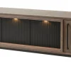 Meubar - TV-meubel Trentino - TV7 - K677 - Golden oak/Matt black - 175x63x50cm | Belga Meubelen Clearance