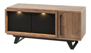 Meubar - TV-meubel Trentino - TV6 - K671 - Old Teak/Matt black - 131x63x50cm | Belga Meubelen New