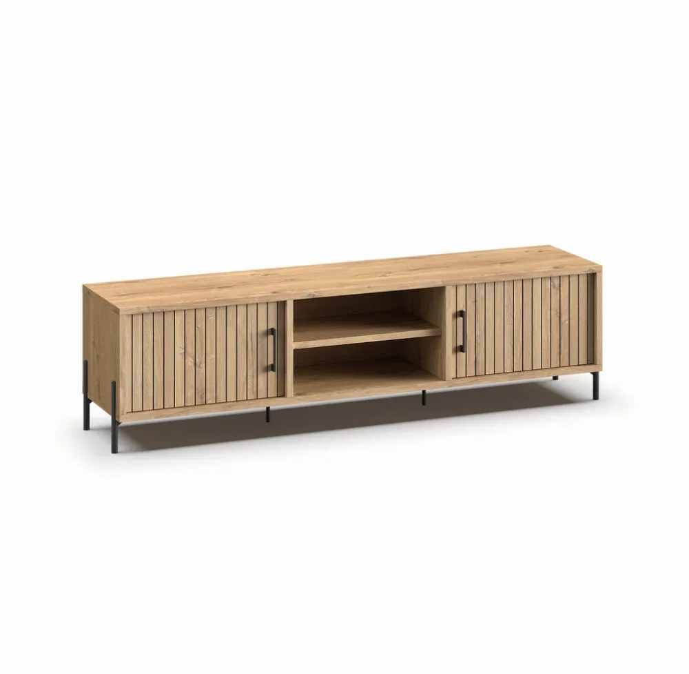 meubar__tvmeubel_moderna__0-1.webp Meubar - TV-Meubel Moderna - LB7 - K545 - Millenium Eik - 218x58x49cm | Belga Meubelen Hot