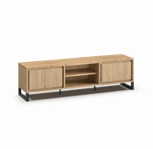 Meubar - TV-Meubel Natural - LB2 - K545 - Millenium Eik - 215x60x49cm | Belga Meubelen Fashion
