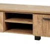 Meubar - TV-Meubel Olivia - TV7 - K662 - Oranje Teakhout/Staal look - 167x52x50cm | Belga Meubelen Sale