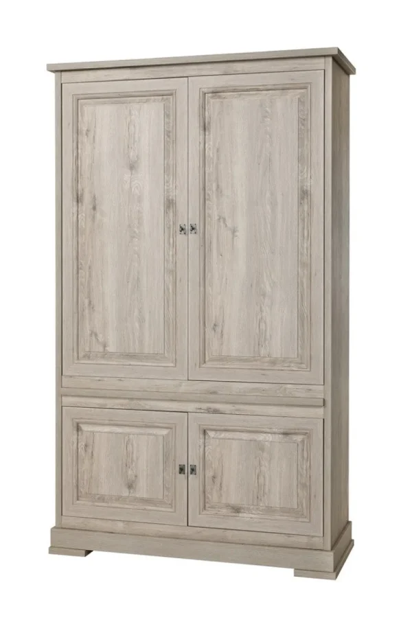 Meubar - Vitrine Kent - BAR6 - K540 - Millenium oak light - 126x211x50cm | Belga Meubelen Discount