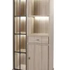 Meubar - Vitrine Orange - V7L - K595 - Natuurlijke Elm - 104x209x50cm | Belga Meubelen Best