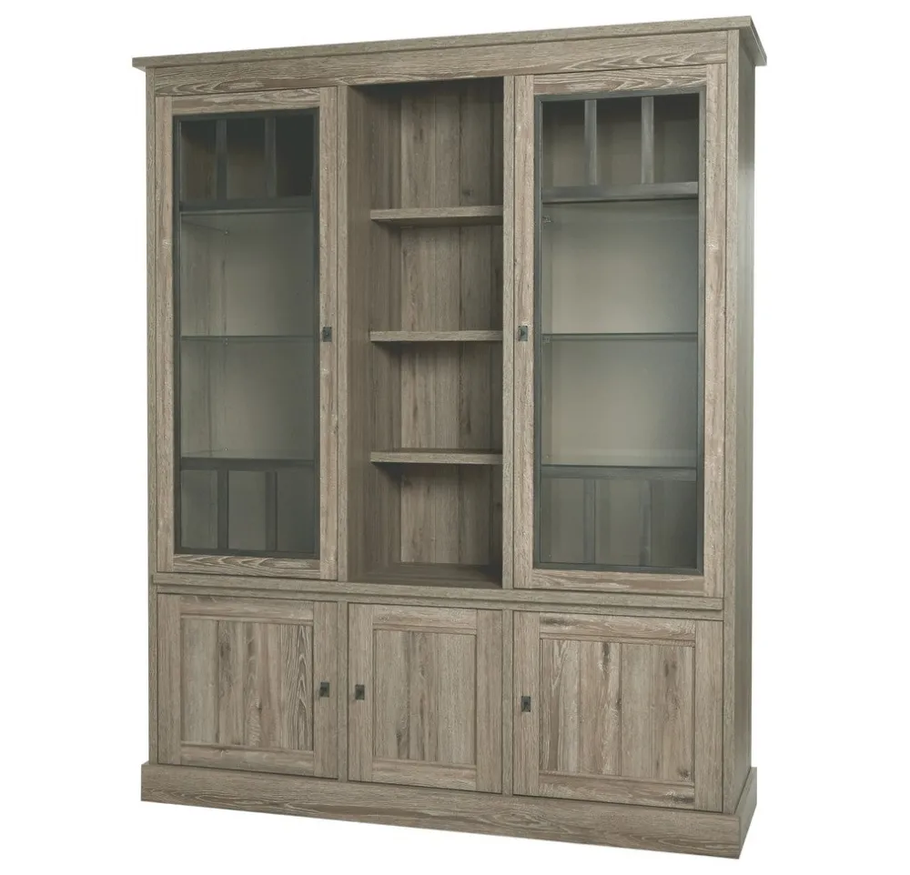 meubar__wandkast__york____0-12.webp Meubar - Wandkast York - WV3 - K550 - Crystal oak light - 172x212x50cm | Belga Meubelen Fashion