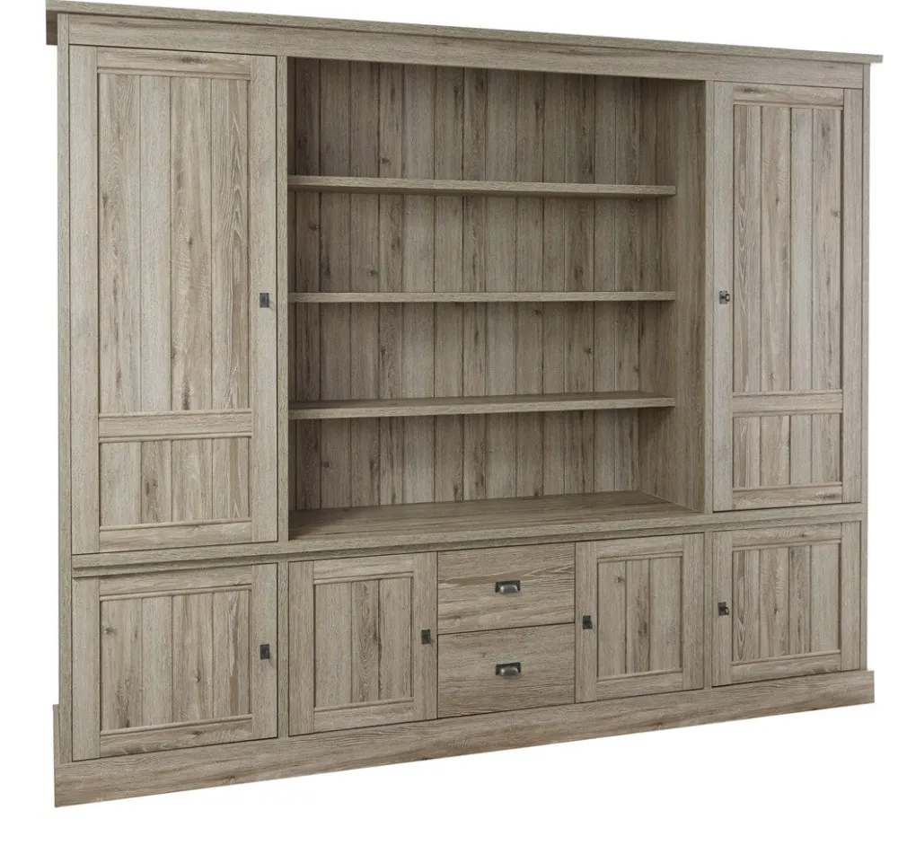 meubar__wandkast__york____0-17.webp Meubar - Wandkast York - WB1 - K550 - Crystal oak light - 259x212x50cm | Belga Meubelen Clearance