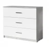 MLM - Commode Dakota - Wit/Beton - 3 laden - 104x82x42cm | Belga Meubelen Hot