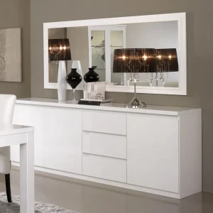 MLM - Dressoir Roma - Hoogglans - Wit - 220x83x50cm | Belga Meubelen Outlet