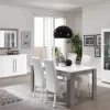MLM - Eetkamer Greta - 3-delige set - Hoogglans - Wit/Beton | Belga Meubelen Best