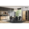 MLM - Eetkamer Wiva - 3-delige set - Warme Eik/Zwart | Belga Meubelen Outlet