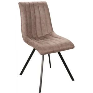 MLM - Eetkamerstoel Jack - Stof - Taupe - 45x89x59cm | Belga Meubelen Discount