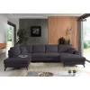 MLM - Hoeksalon Links - Stof - Donkergrijs - 203x342x165cm | Belga Meubelen Online