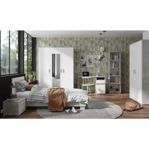 MLM - Jeugdkamer Dakota - 3-delig - Wit | Belga Meubelen Discount