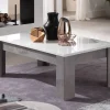 MLM - Salontafel Greta - Hoogglans - Wit/Beton - 127x43x66cm | Belga Meubelen Online