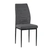 MLM- Eetkamerstoel DC703 - Ribfluweel - Grijs - Stof - 43x97x60cm | Belga Meubelen Best