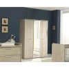 Neyt - Kleerkast Nina - 3 draaideuren - Winter Eik - 150x210x58cm | Belga Meubelen Online