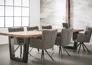 RLY - Eettafel Ensor - U-poten - 220x76x95cm | Belga Meubelen New