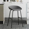 Rousseau - Barstoel Anna PP Grijs - 75x42.5x46 cm | Belga Meubelen Online