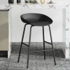 Rousseau - Barstoel Anna PP Zwart - 75x42.5x46 cm | Belga Meubelen Sale
