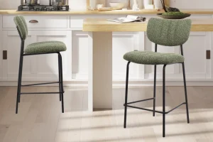Rousseau - Barstoel Antura Stof Groen - 97x46x53 cm | Belga Meubelen Hot