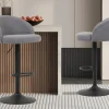 Rousseau - Barstoel Arda Boucle - Lichtgrijs - 86x49x46 cm | Belga Meubelen New