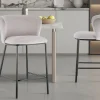 Rousseau - Barstoel Arthur Stof Beige - 88.5x53x50.5 cm | Belga Meubelen Best