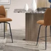 Rousseau - Barstoel Lara - Stof Roest - 103x48x56 cm | Belga Meubelen Hot