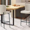 Rousseau - Barstoel Lisa Boucle - Beige - 96.5x51.5x56 cm | Belga Meubelen Fashion