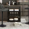 Rousseau - Barstoel Lola PU Zwart - 86x49.5x48.5 cm | Belga Meubelen New